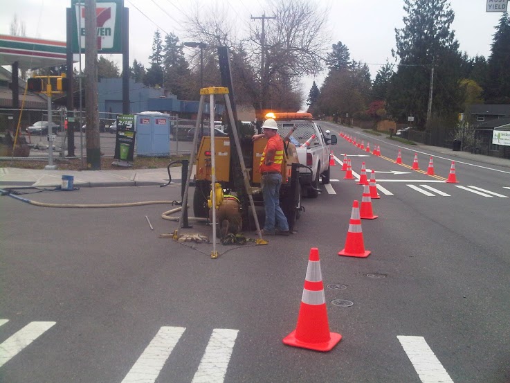 budget sewer workers reline sewer pipe