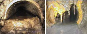 budget sewer clogged dirty pipes
