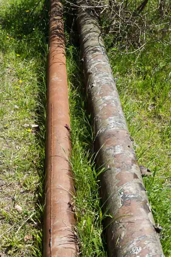 Corroded pipe