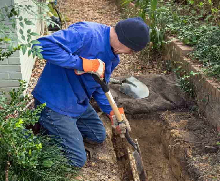Sewer line ravaged by tree root intrusion Sewer line ravaged by tree root intrusion